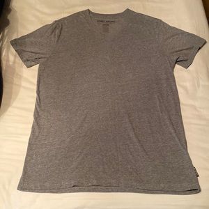 Billabong Grey V-Neck T-Shirt, Mens Size Medium